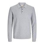 Jack & Jones Polo Manches  ongues  Homme Jack & Jones Sandri. Coloris disponibles : Gris