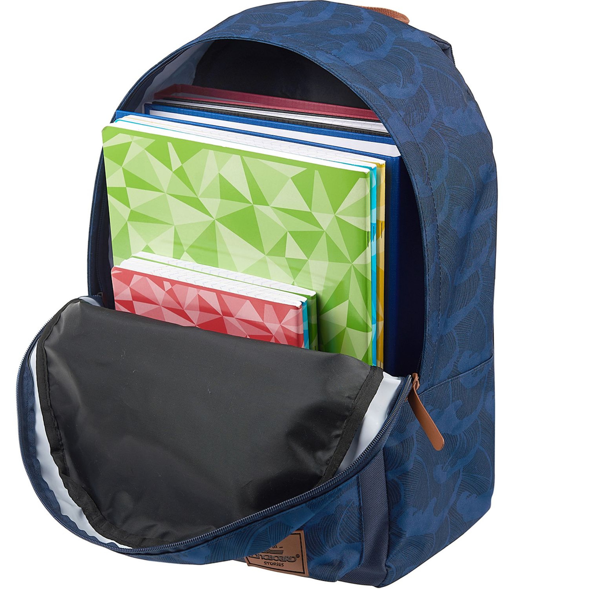 Voir la diapositive 4 : LONGBOARD Sac à dos 1 compartiment Imprimé bleu LONGBOARD