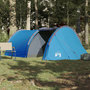 Voir la diapositive 3 : VIDAXL Tente de camping tunnel 4 personnes bleu impermeable