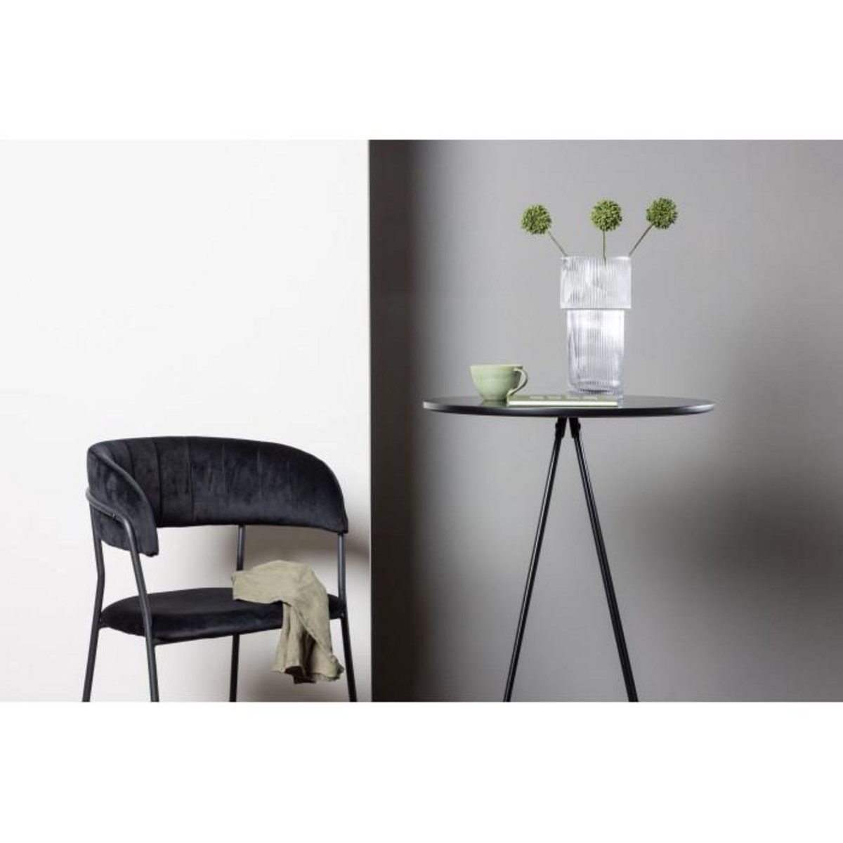 Paris Prix Table de Bar  Bistro  105cm Noir