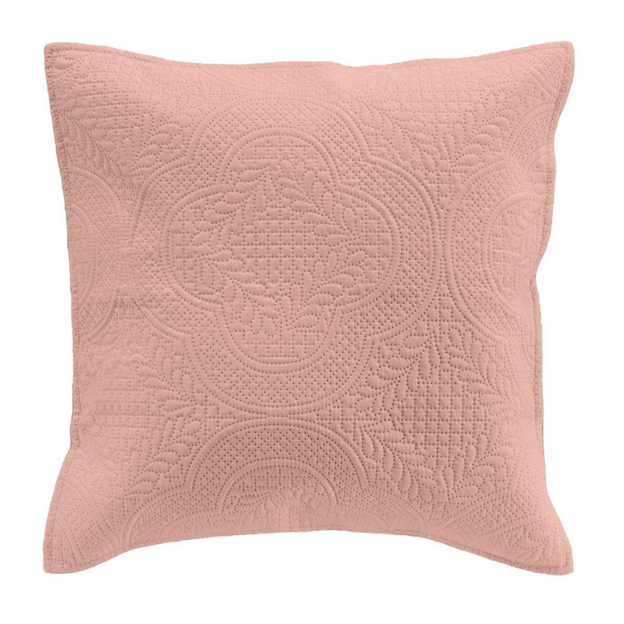 Douceur d'Intérieur Housse de coussin  romane  40x40cm rose