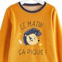 Voir la diapositive 2 : IN EXTENSO Ensemble pyjama velours hérisson garçon