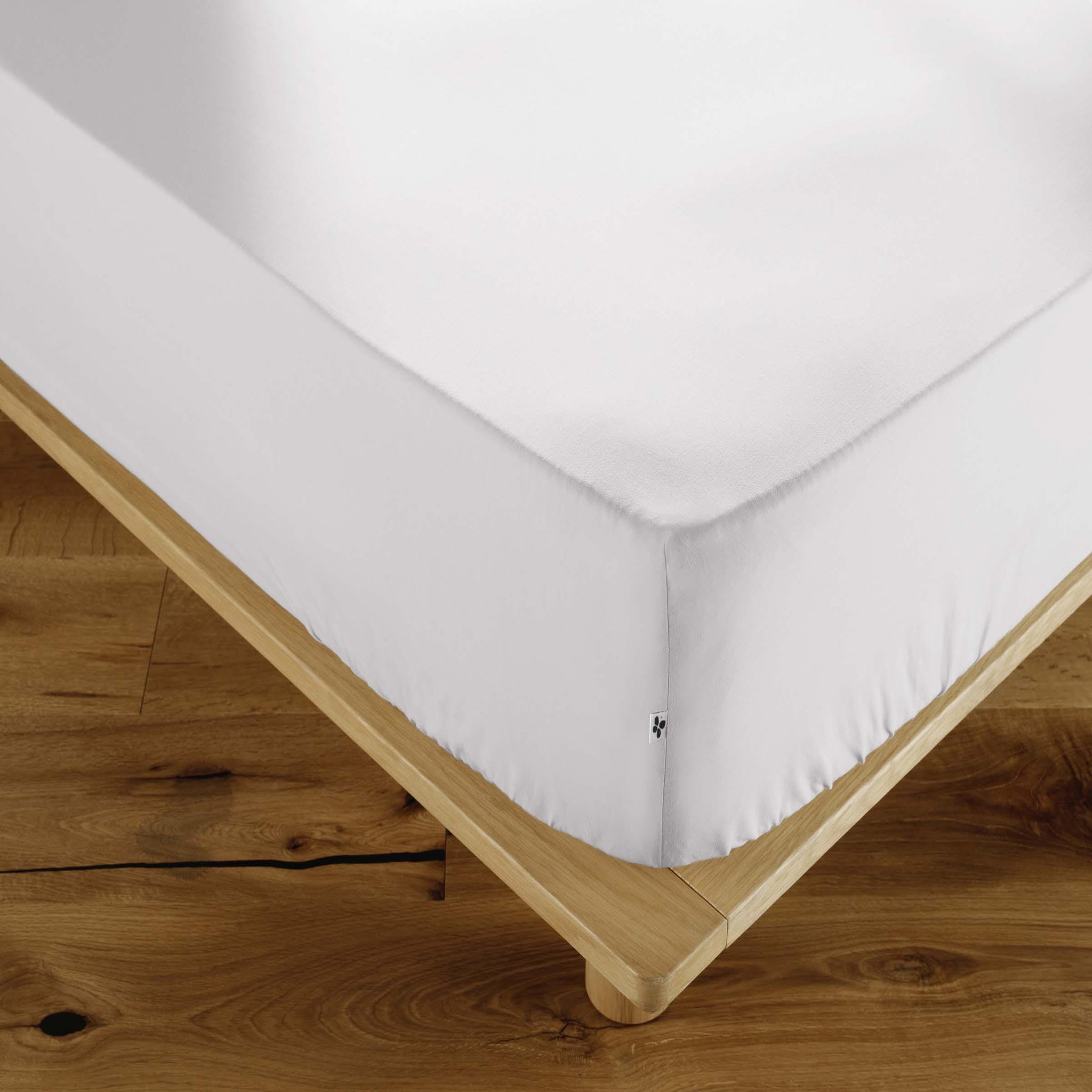 Voir la diapositive 3 : Eden Drap housse double gaze de coton gaïa