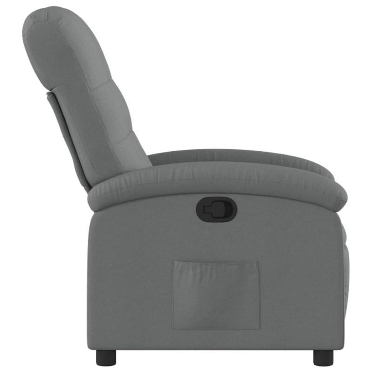 VIDAXL Fauteuil inclinable Gris foncé Tissu
