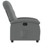 Voir la diapositive 4 : VIDAXL Fauteuil inclinable Gris foncé Tissu