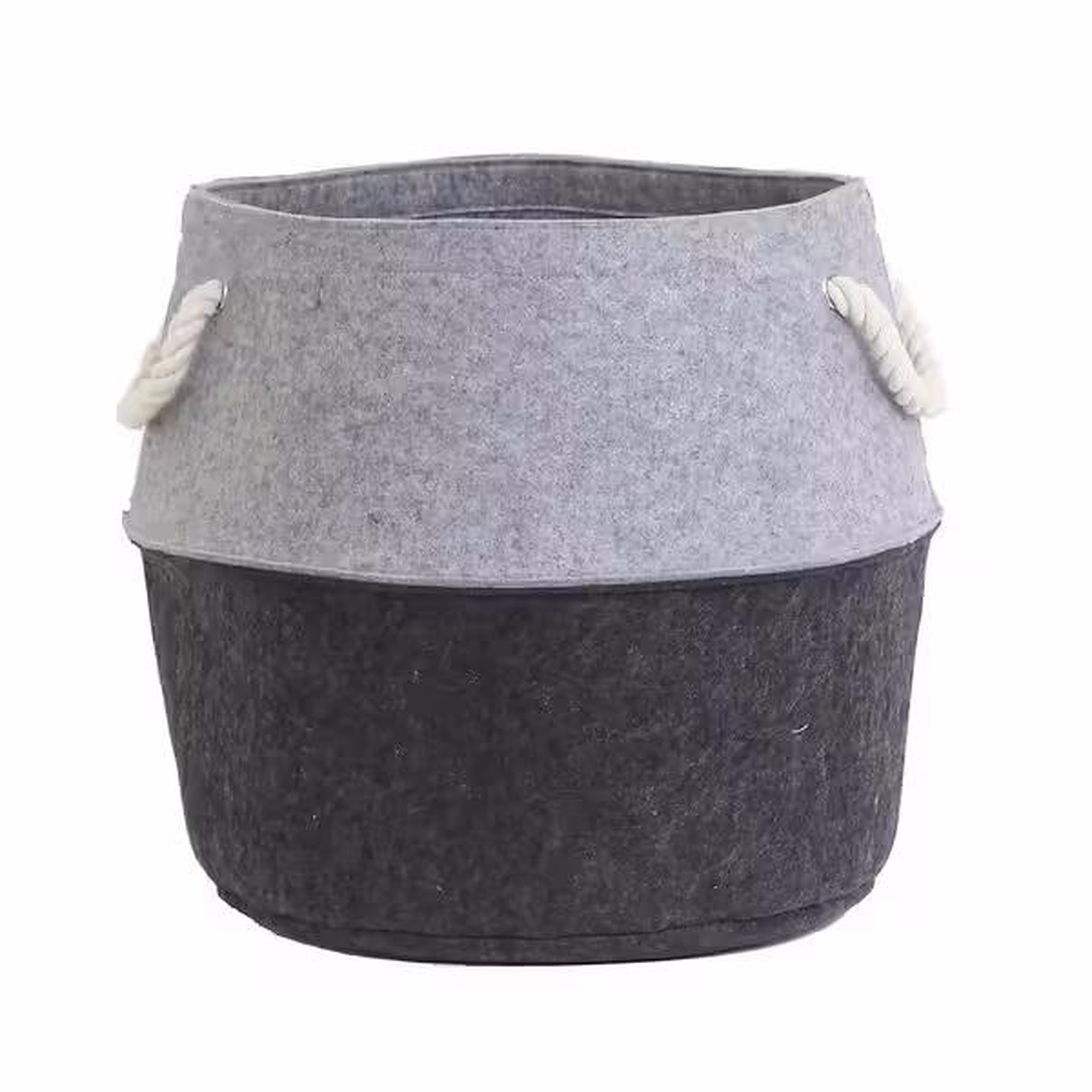 Le marquier Panier à bûches et à granulés - Bicolor feutrine