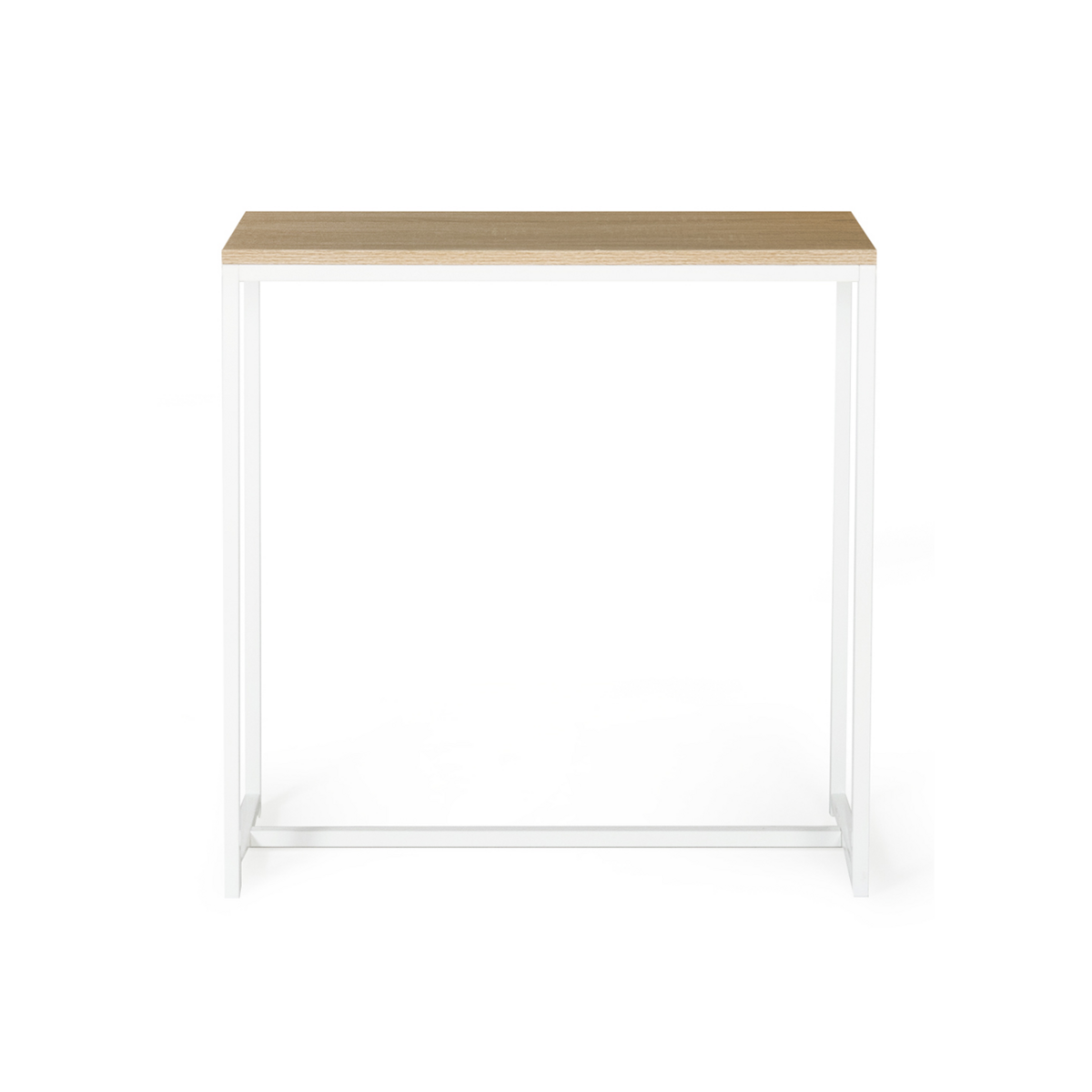 ID MARKET Console DETROIT design industriel bois et métal blanc