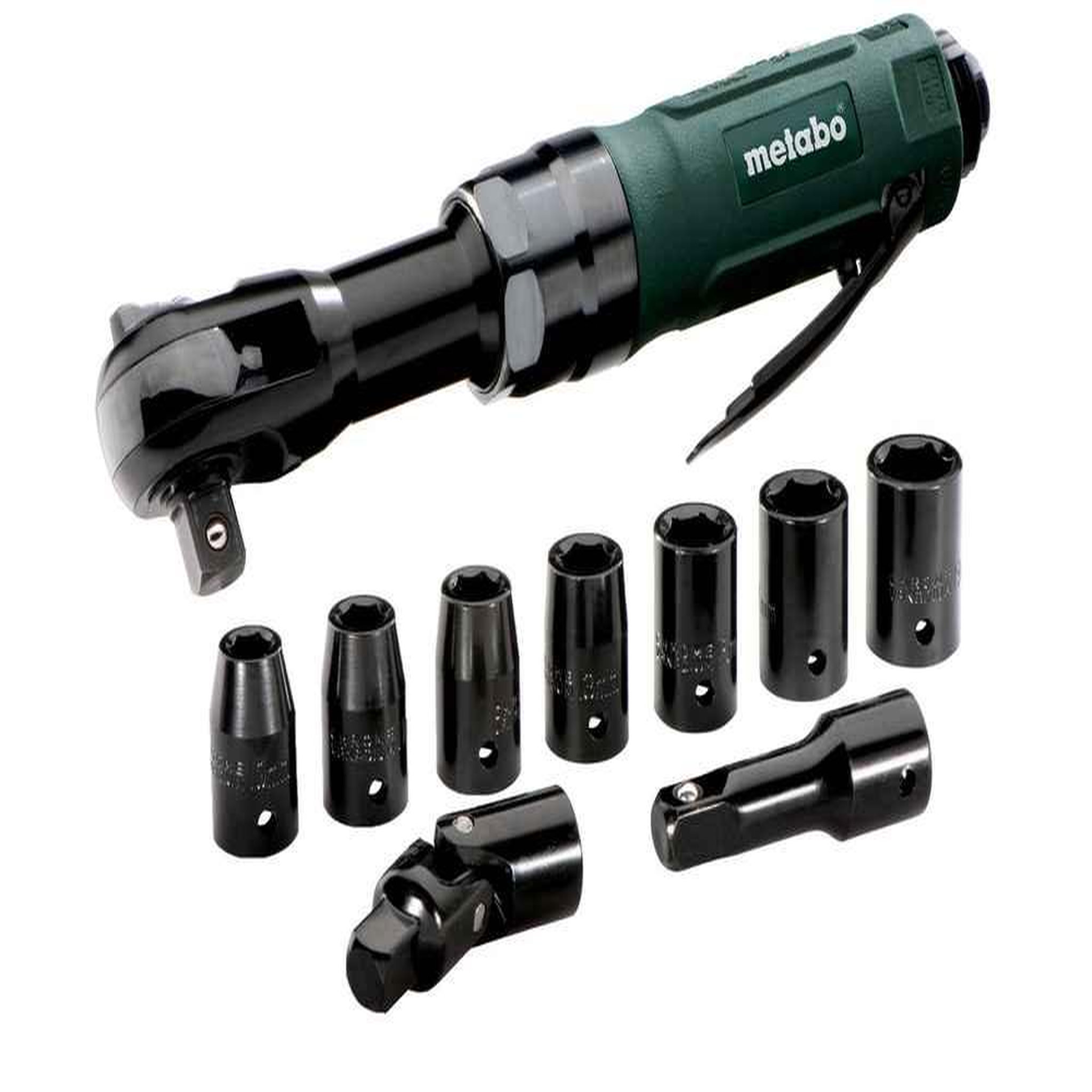 METABO SAS Tournevis à cliquet à air comprimé DRS 68 Set 1/2  - Desserrage max. 68 Nm - Rotation 175 /min