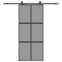 Voir la diapositive 2 : VIDAXL Porte coulissante avec kit de quincaillerie noir 90x205 cm
