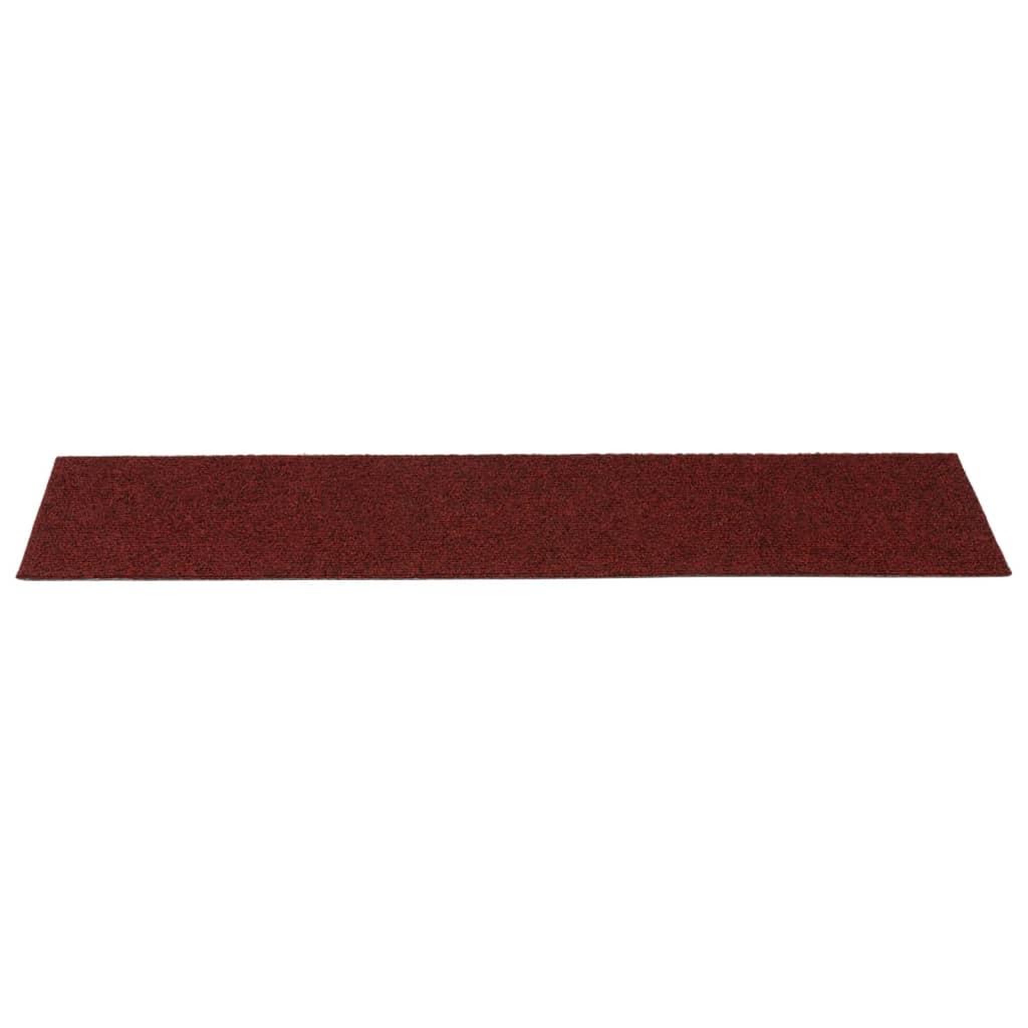 Voir la diapositive 4 : VIDAXL Tapis d'escalier autocollants Rectangulaire 15pcs 76x20cm Rouge
