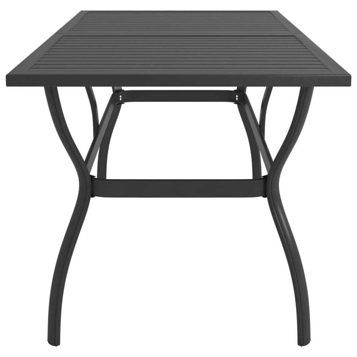 VIDAXL Ensemble a manger de jardin 9 pcs textilene et acier