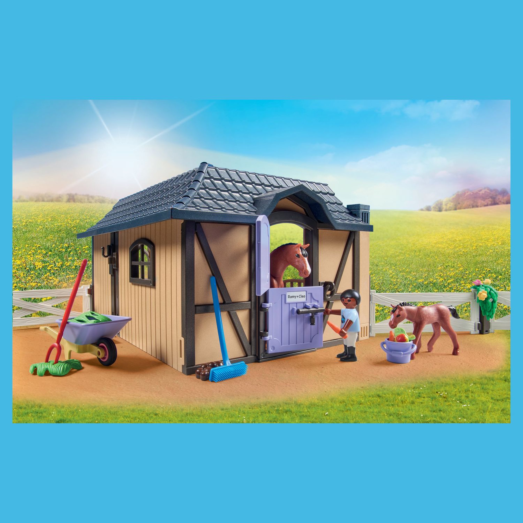 Voir la diapositive 4 : PLAYMOBIL 71238 - Étable carrière chevaux 