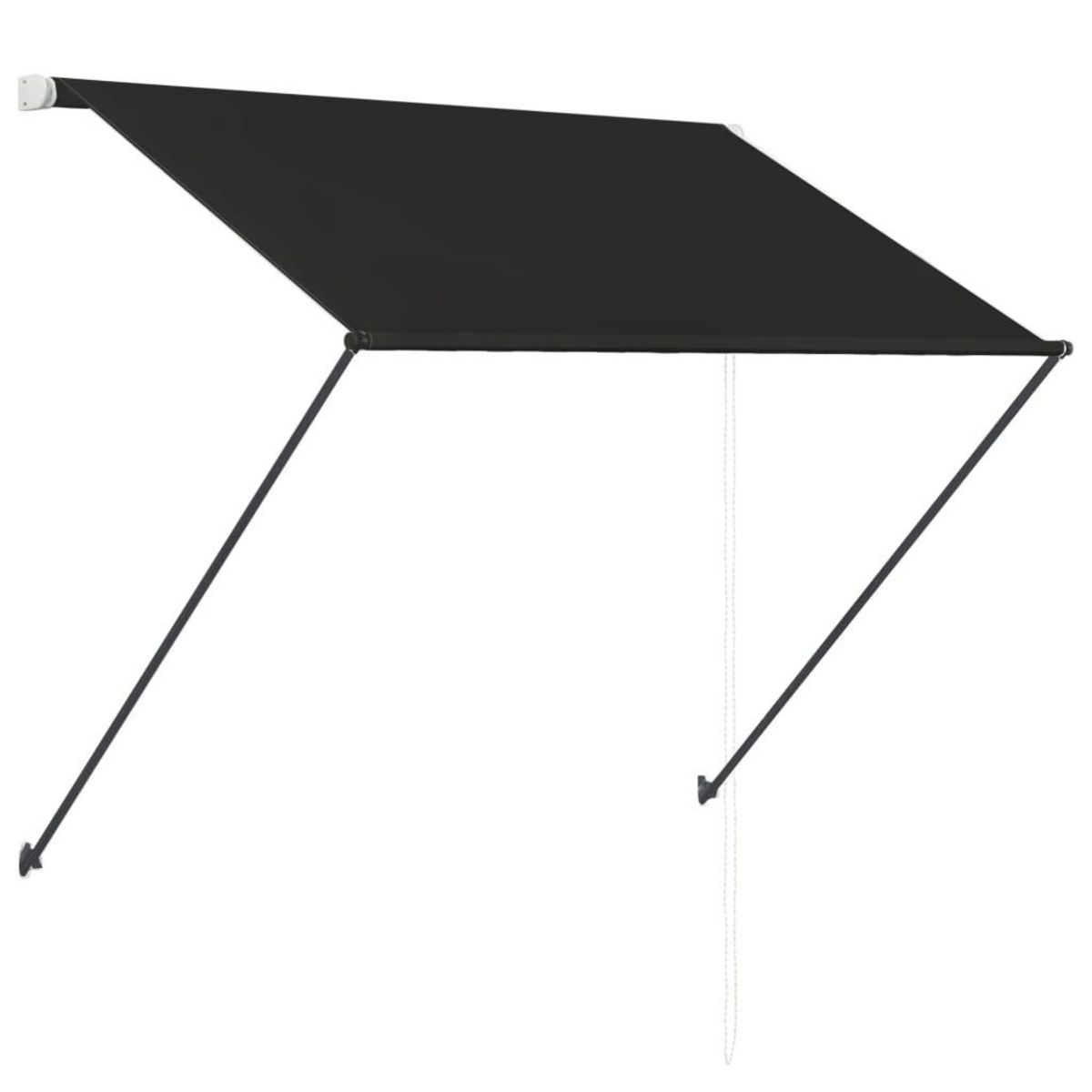 VIDAXL Auvent retractable avec LED 200x150 cm Anthracite