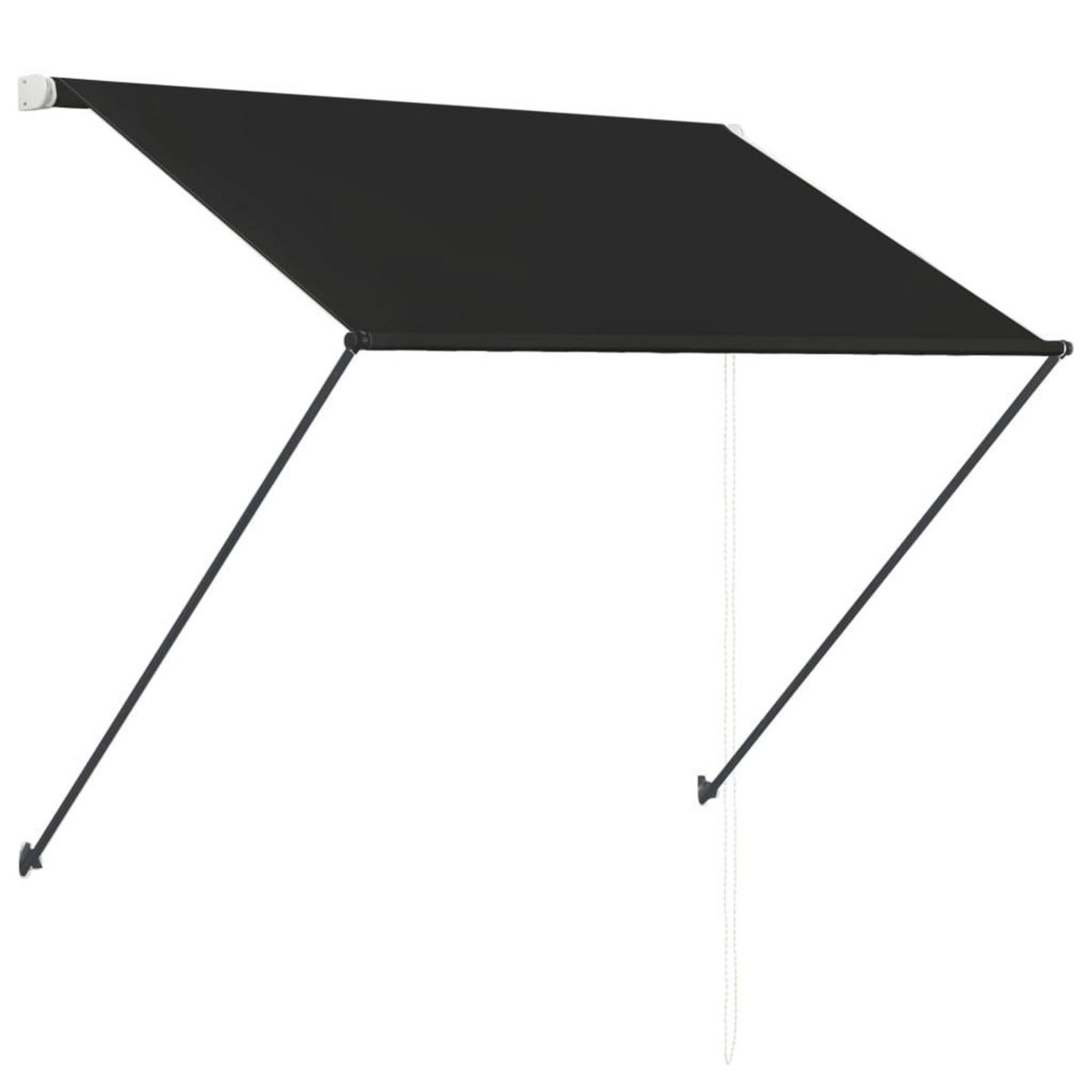 VIDAXL Auvent retractable avec LED 200x150 cm Anthracite
