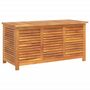 Voir la diapositive 2 : VIDAXL Boîte de rangement de jardin persiennes 113x50x56cm bois acacia