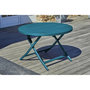 Voir la diapositive 2 : Paris Prix Ensemble Table de Jardin Pliante & 4 Chaises  Marius  110cm Bleu Canard