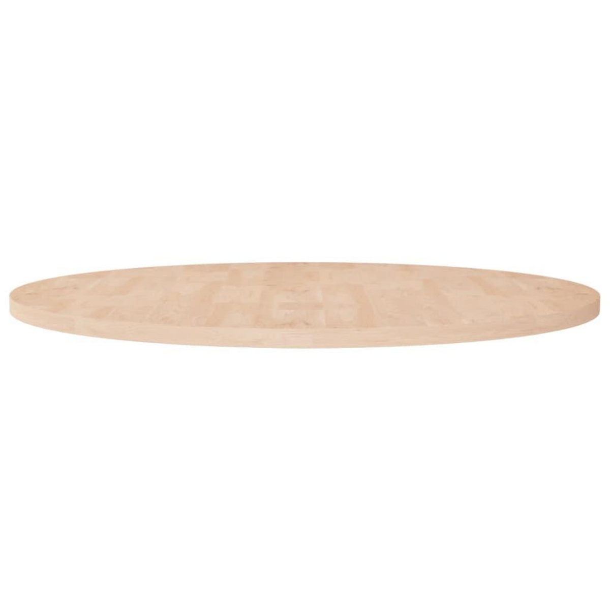 VIDAXL Dessus de table rond Ø90x2,5 cm Bois de chene massif non traite