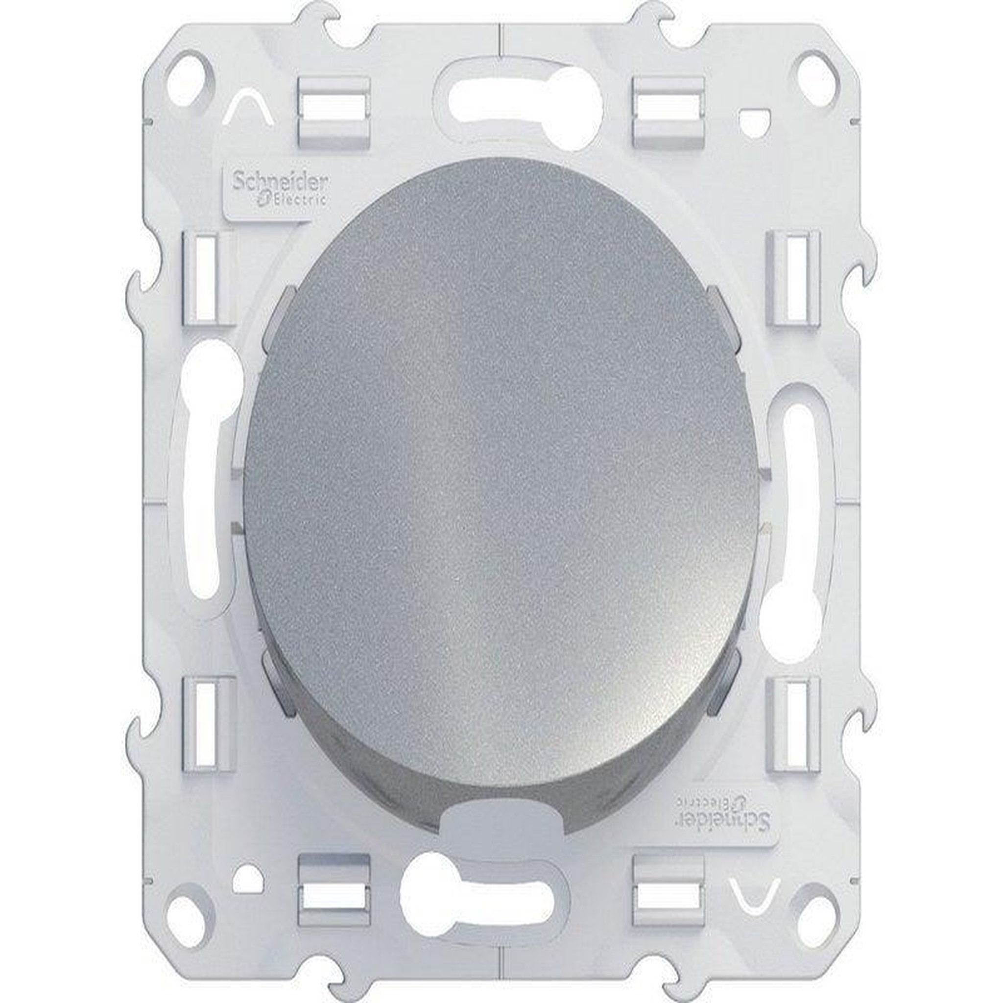Schneider Electric Sortie de câble Odace, gris aluminium