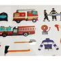  Autocollants - Pompiers et équipements - 1,8 cm
