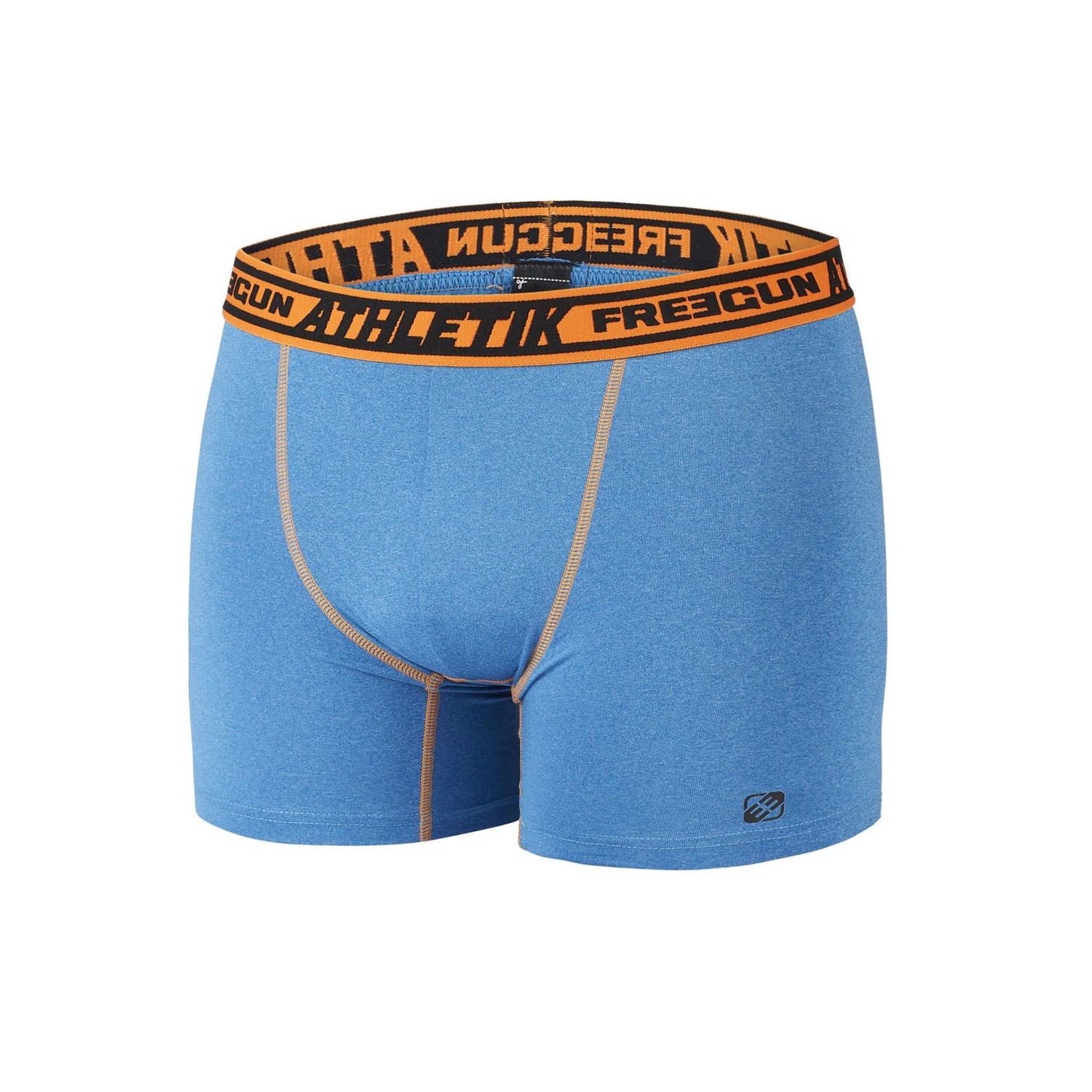 Voir la diapositive 3 : FREEGUN Lot de 4 Boxers homme chiné Aktiv Sport