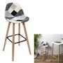 Voir la diapositive 4 : TOILINUX Lot de 2 Tabourets de bar Patchwork