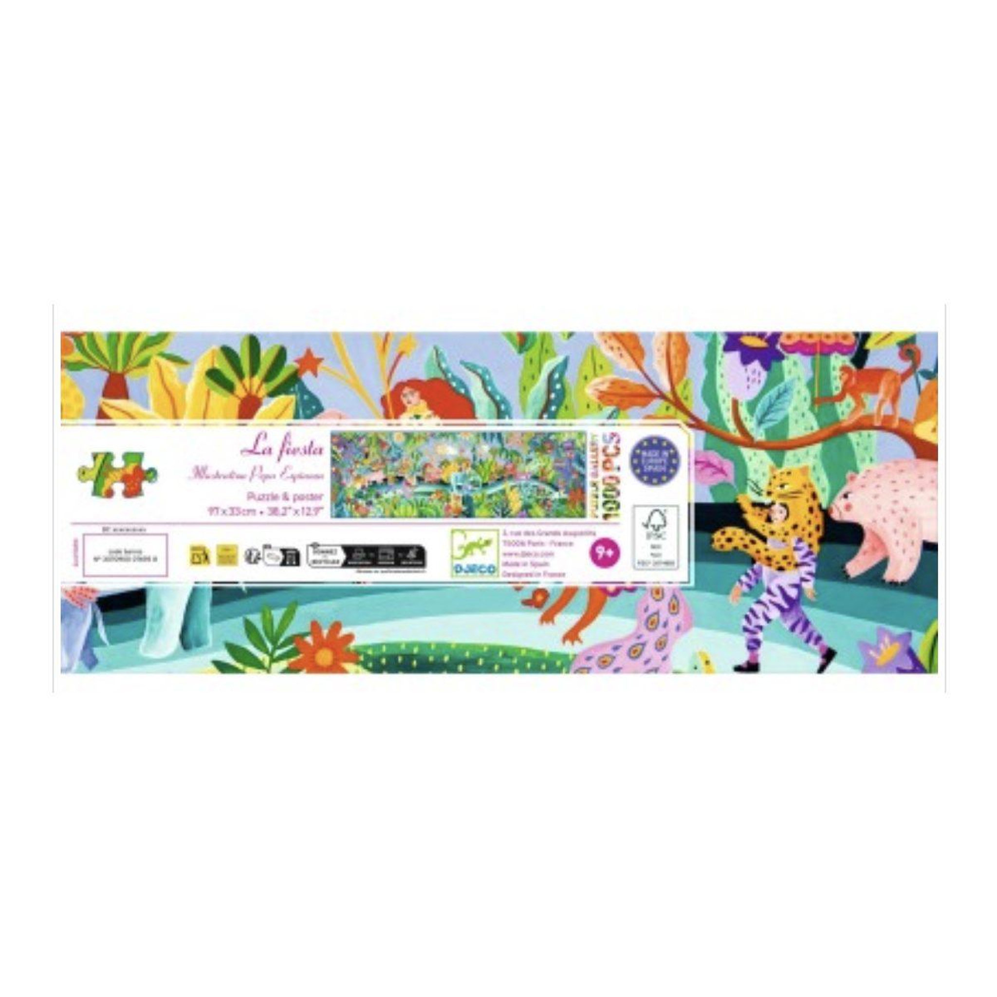 Voir la diapositive 3 : Djeco Puzzle la fiesta - 1000 pieces -