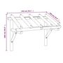Voir la diapositive 6 : VIDAXL Auvent de porte 150x100x100 cm Bois de pin solide