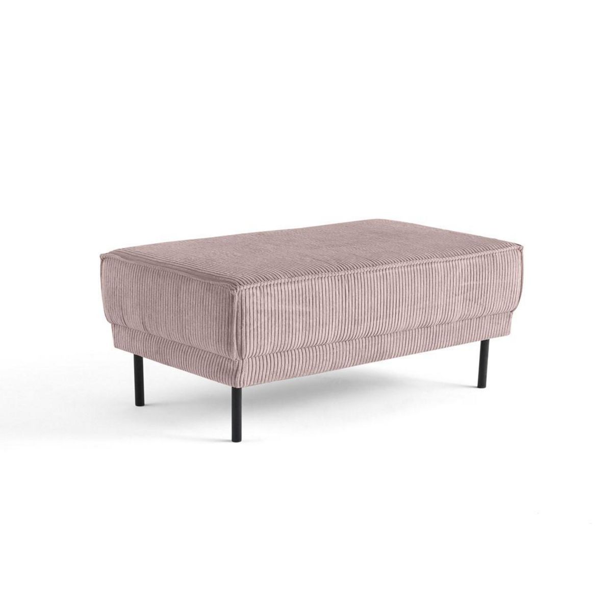 LISA DESIGN Charlie - pouf - pieds hauts - en velours côtelé