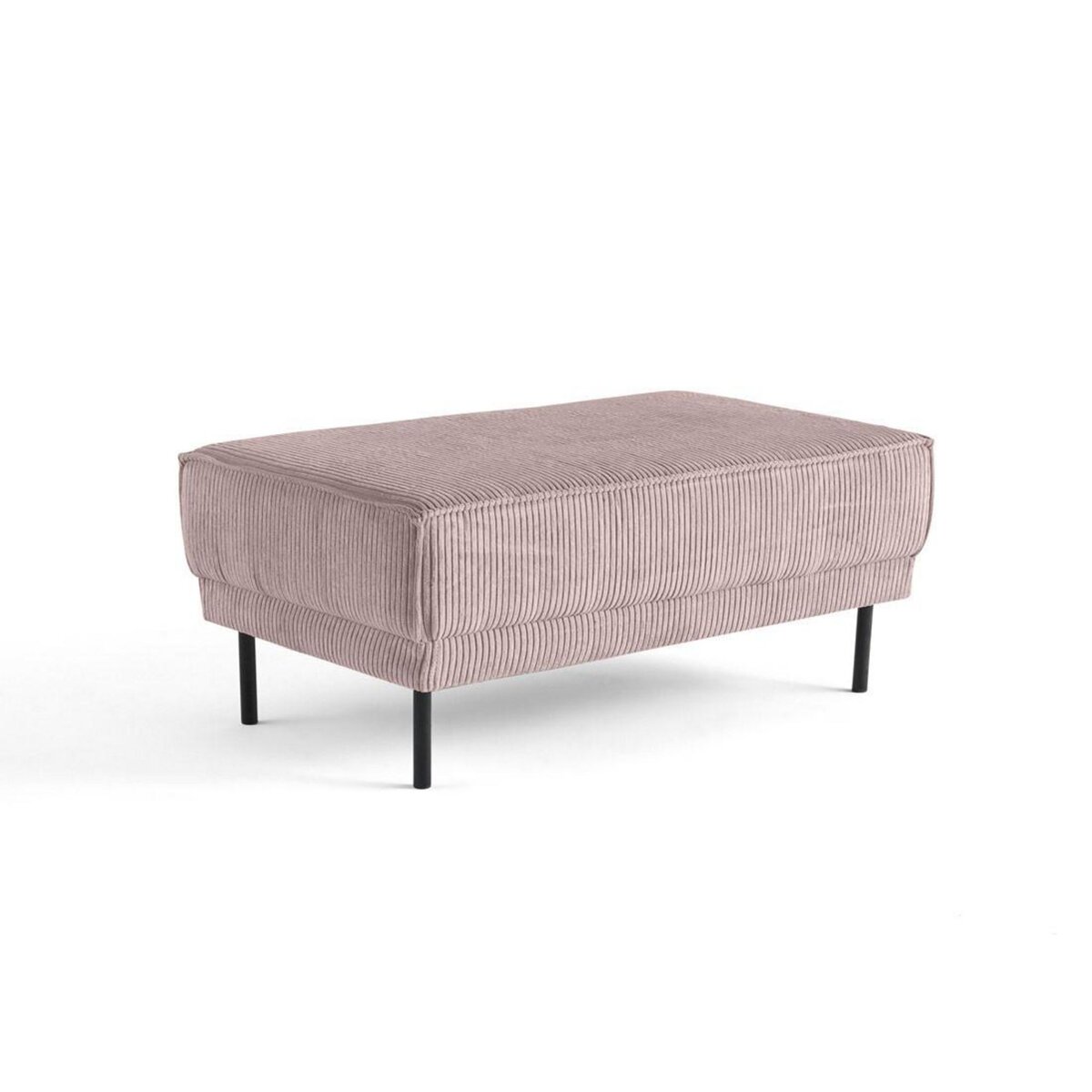 LISA DESIGN Charlie - pouf - pieds hauts - en velours côtelé