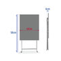Voir la diapositive 6 : HESPERIDE Table d'appoint carrée pliante Greensboro Café - 40 x 40 cm - Hespéride