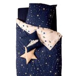 Atmosphera Kids Parure de Lit 2 Pièces  Espace  140x200cm Bleu