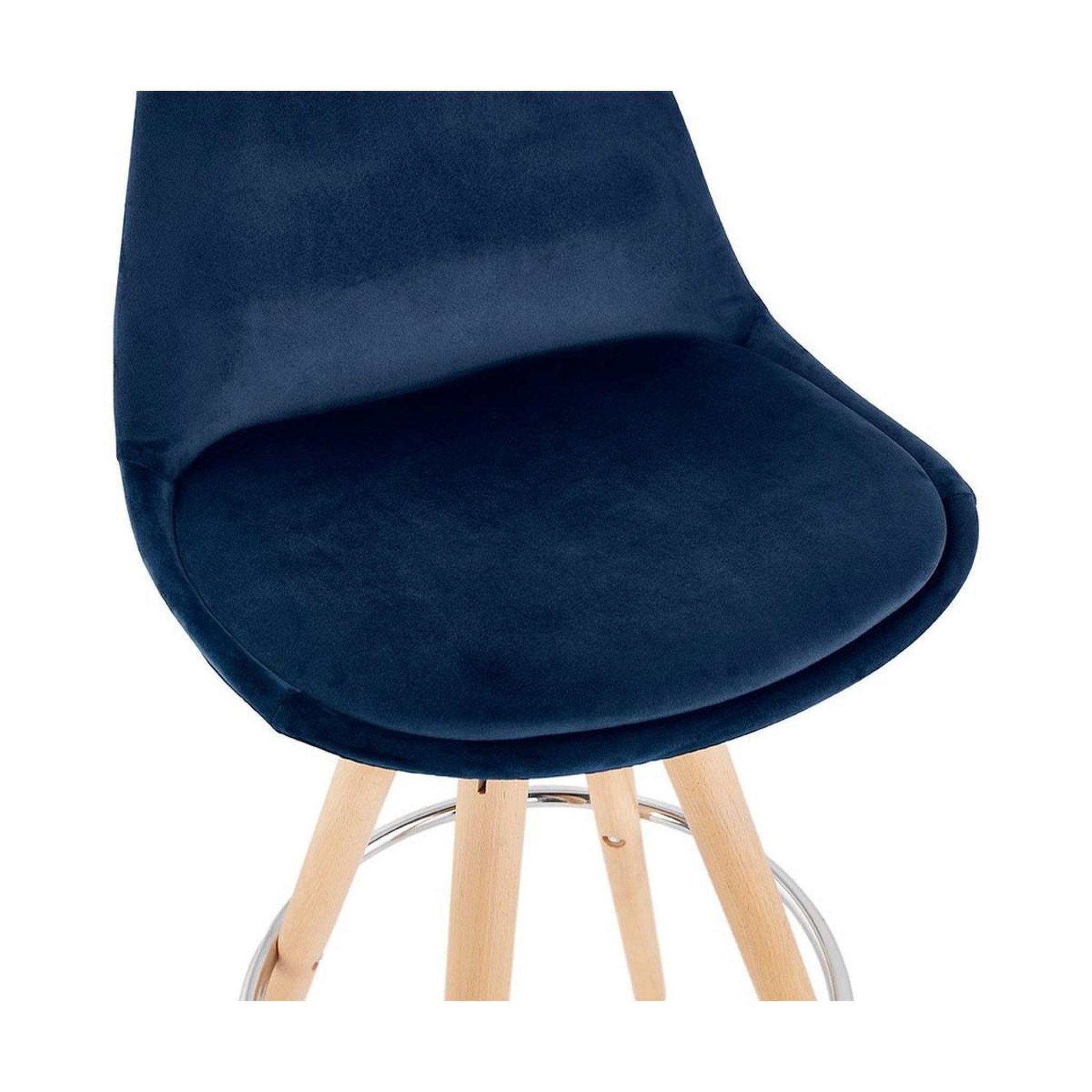 Voir la diapositive 6 : Paris Prix Tabouret de bar scandinave  miro  97cm bleu & naturel