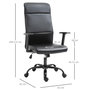 Voir la diapositive 3 : VINSETTO Vinsetto Fauteuil de bureau manager ergonomique pivotant 360° hauteur assise réglable revêtement synthétique PU noir
