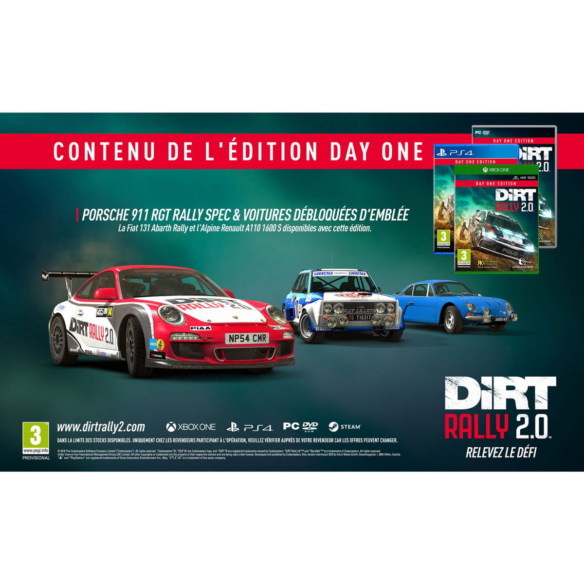 DiRT Rally 2.0 Day One Edition XBOX ONE