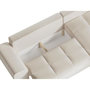 Voir la diapositive 1 : LOUNGITUDE Canapé d'angle droit 4 places convertible CASSANDRA avec coffre en tissu - Beige - L270 x P181 x H89cm - LOUNGITUDE