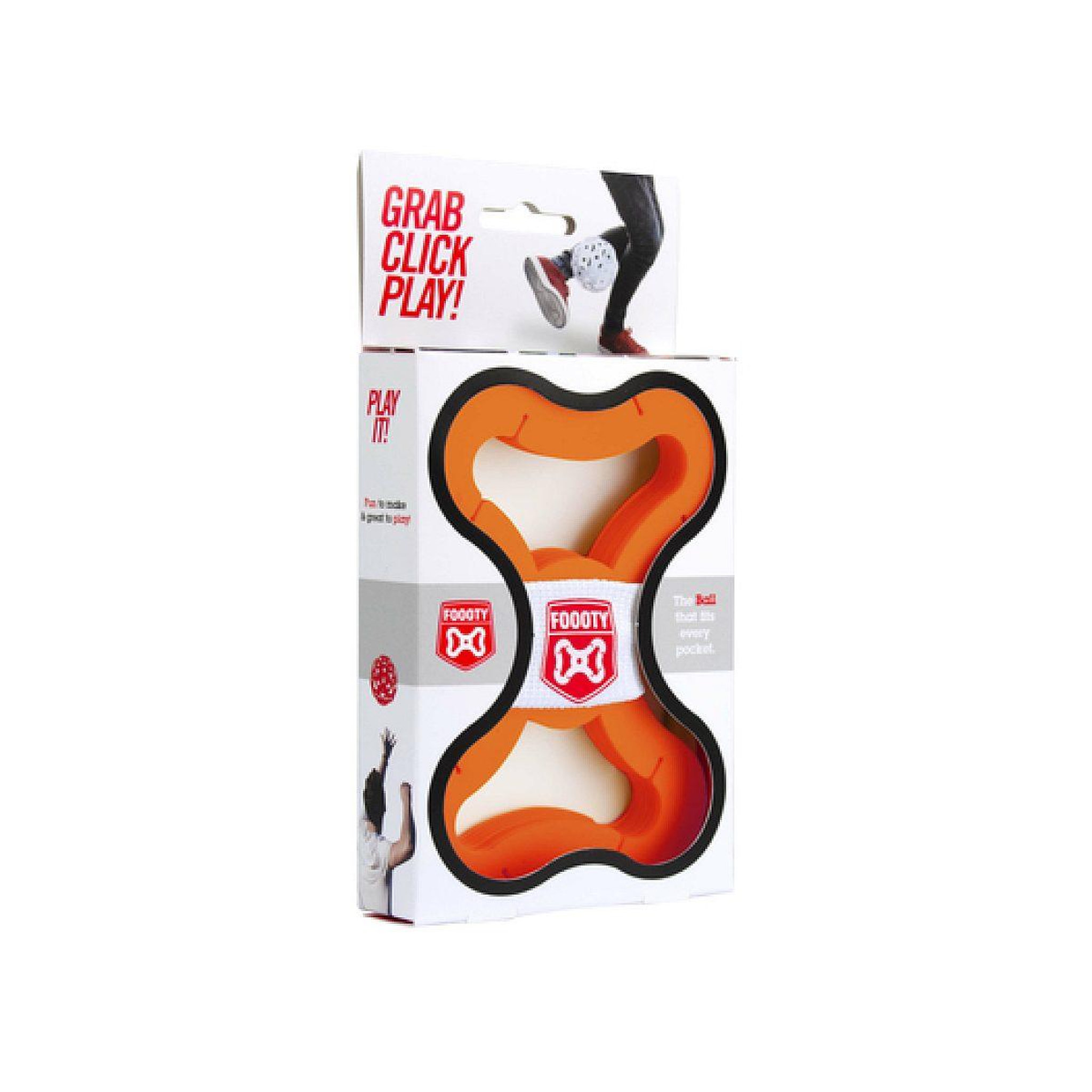 Voir la diapositive 2 : FOOTY Foooty orange balle de jeu