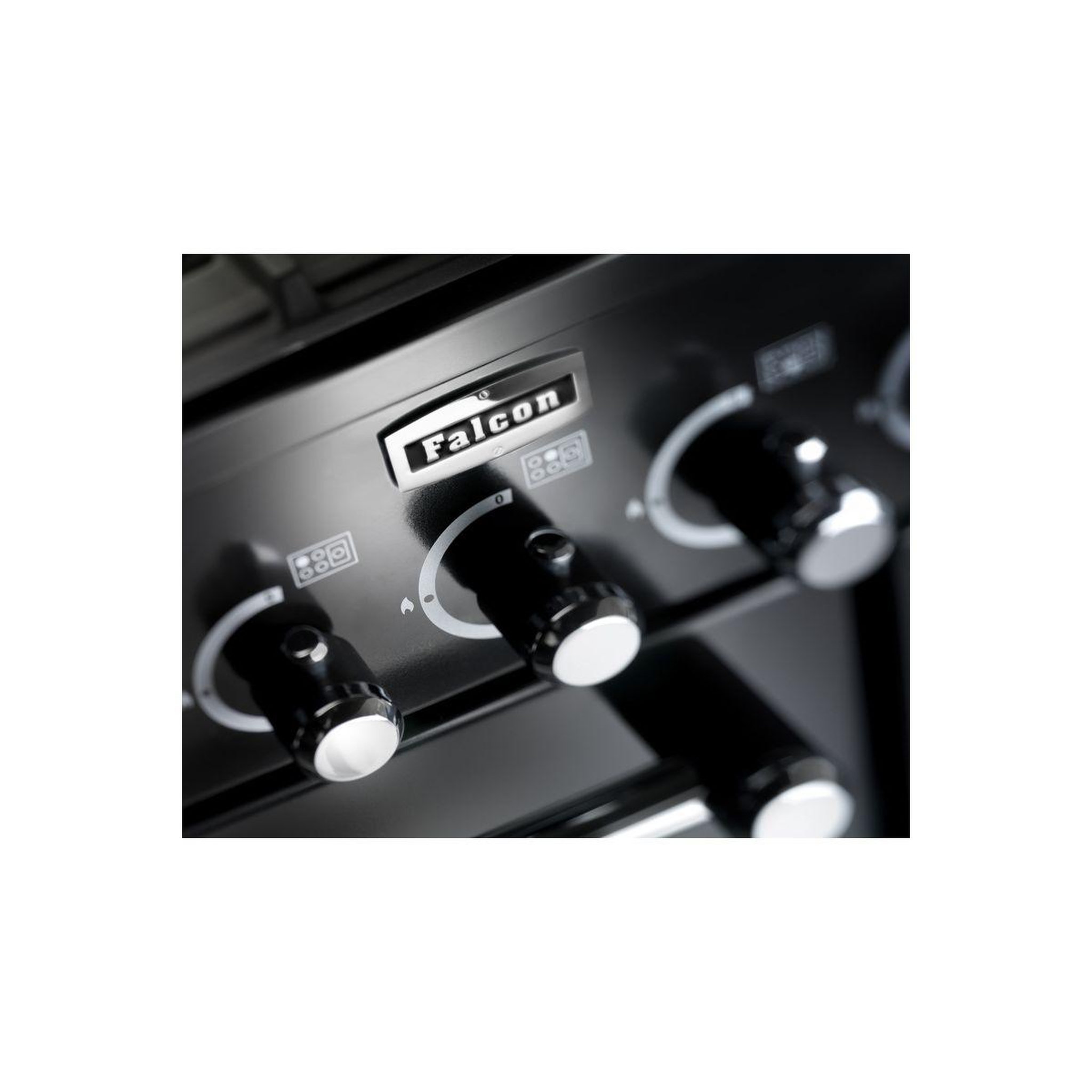 Voir la diapositive 5 : Falcon Piano de cuisson gaz KITCHENER 90 NOIR + WOK ET PLANCHA