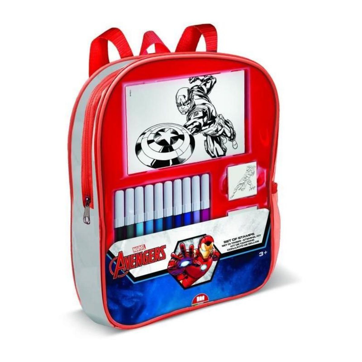 Multiprint Sac a dos garni - MULTIPRINT - 24153 - 4 tampons Ironman