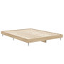 Voir la diapositive 5 : VIDAXL Cadre de lit sans matelas chene sonoma 140x190 cm