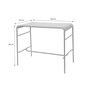 Voir la diapositive 6 : SWEEEK Table haute de jardin métal 4 places, Amelia 120 x 70cm x 95cm