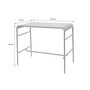 Voir la diapositive 6 : SWEEEK Table haute de jardin métal 4 places, Amelia 120 x 70cm x 95cm