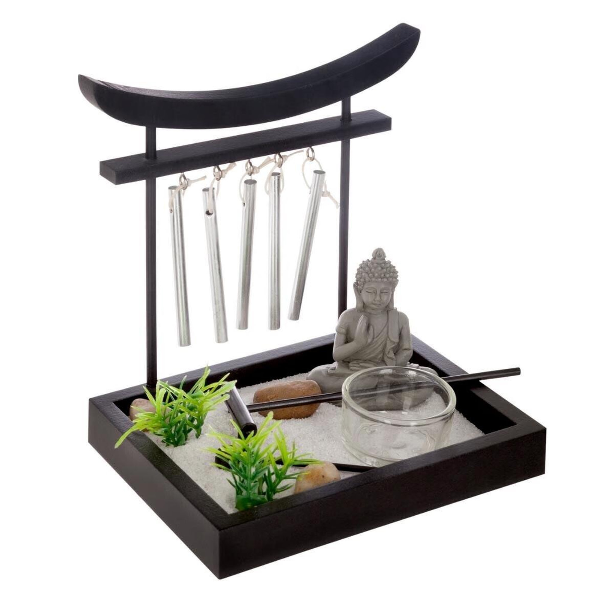 ATMOSPHERA Jardin zen  grelots  16cm noir