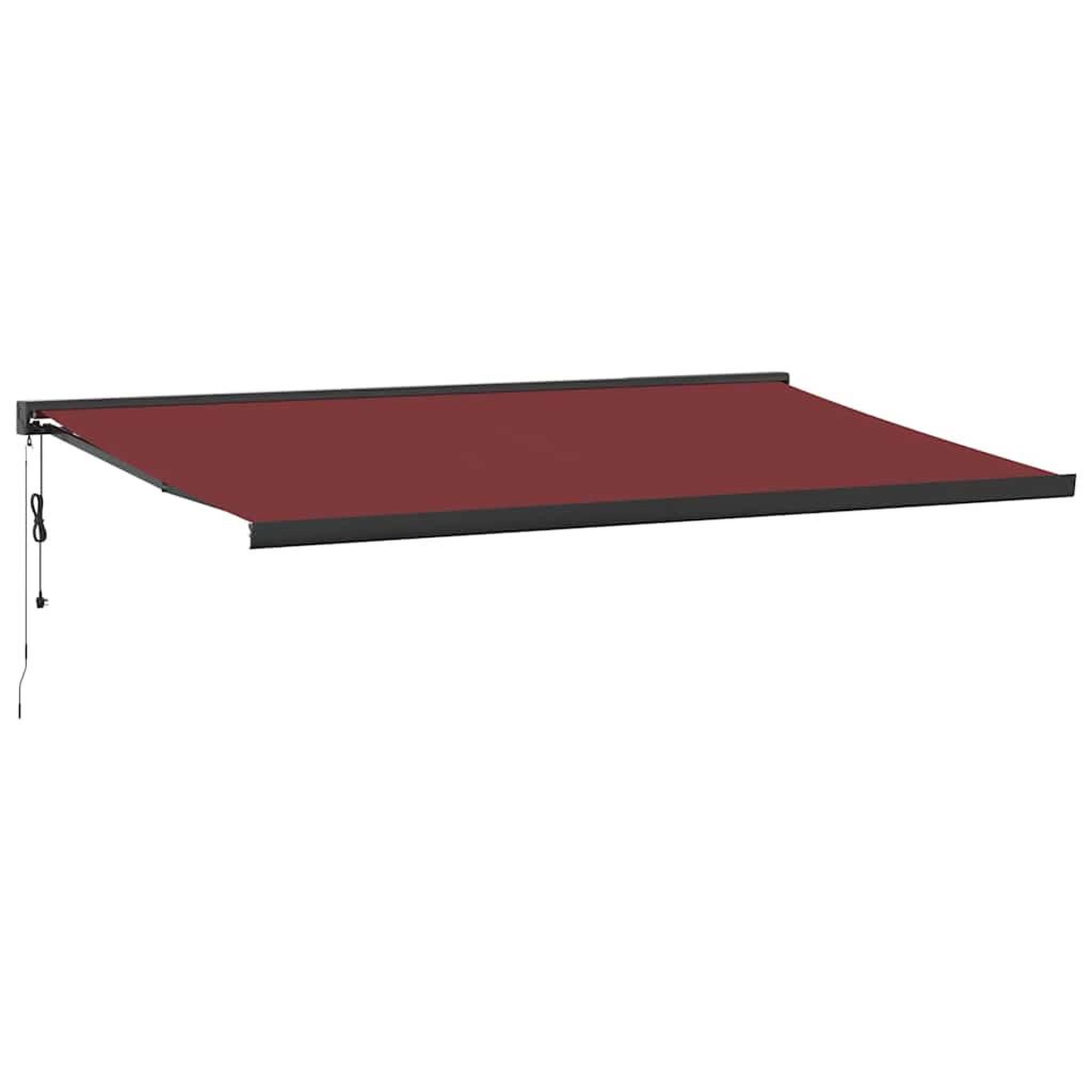 Voir la diapositive 2 : VIDAXL Auvent retractable automatique bordeaux 500x300 cm