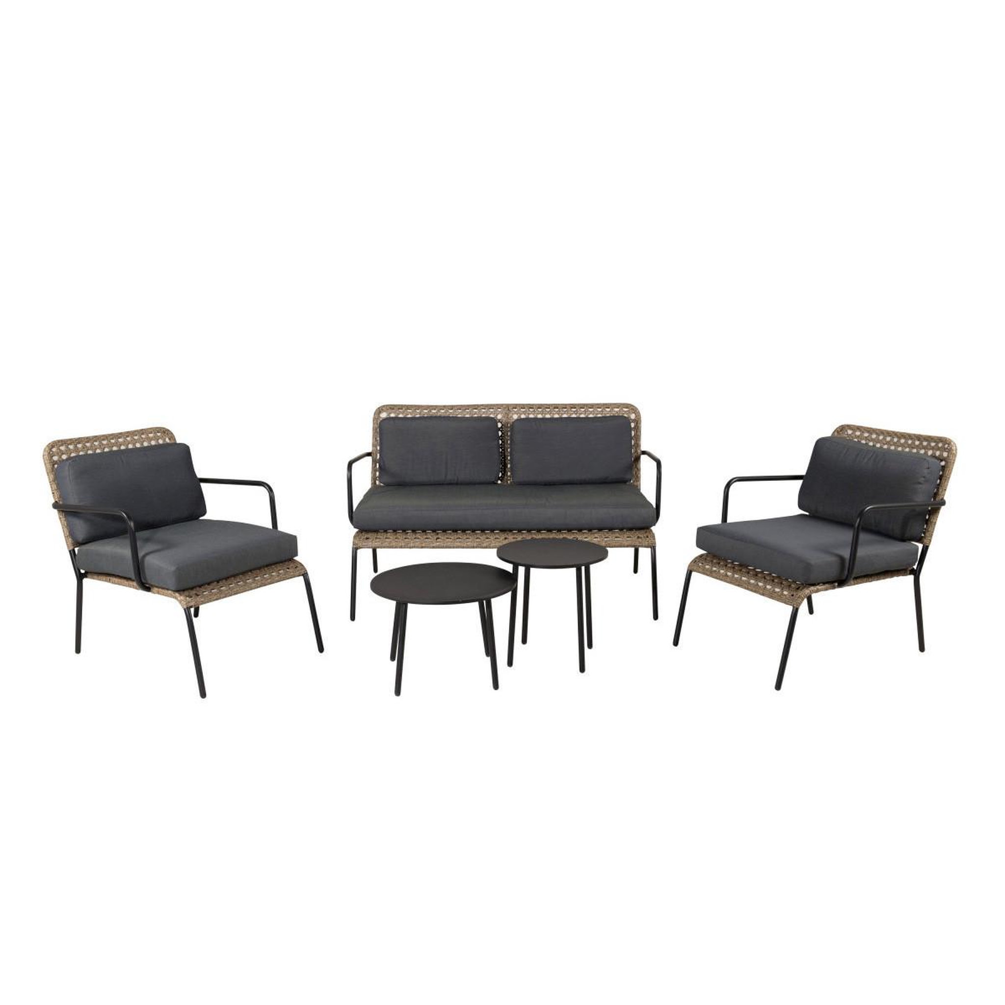 Paris Prix Salon de jardin  paola  122cm naturel & noir
