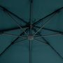 Voir la diapositive 3 : HESPERIDE Parasol déporté Eléa - 3 x 3 mètres - Bleu canard et gris