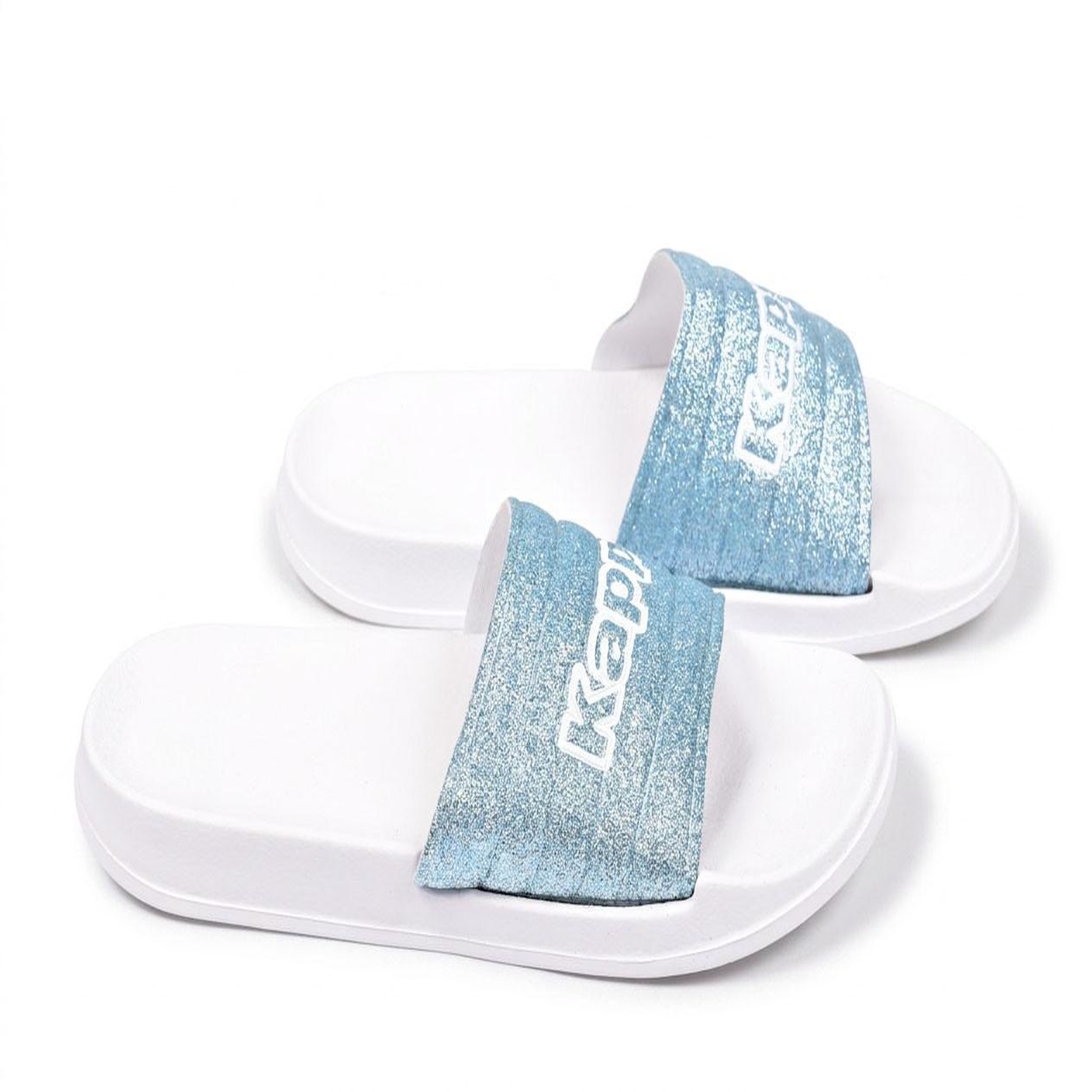 Voir la diapositive 3 : KAPPA KAPPA Claquette Femme Piscine Glitter Glossy Léopard