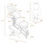 Voir la diapositive 2 : VIVEZEN Chaise de massage en bois pliable avec sac de transport