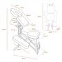 Voir la diapositive 2 : VIVEZEN Chaise de massage en bois pliable avec sac de transport
