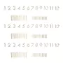 Rayher 3 kits de chiffres en bois pour horloge 1-12 + 24 traits