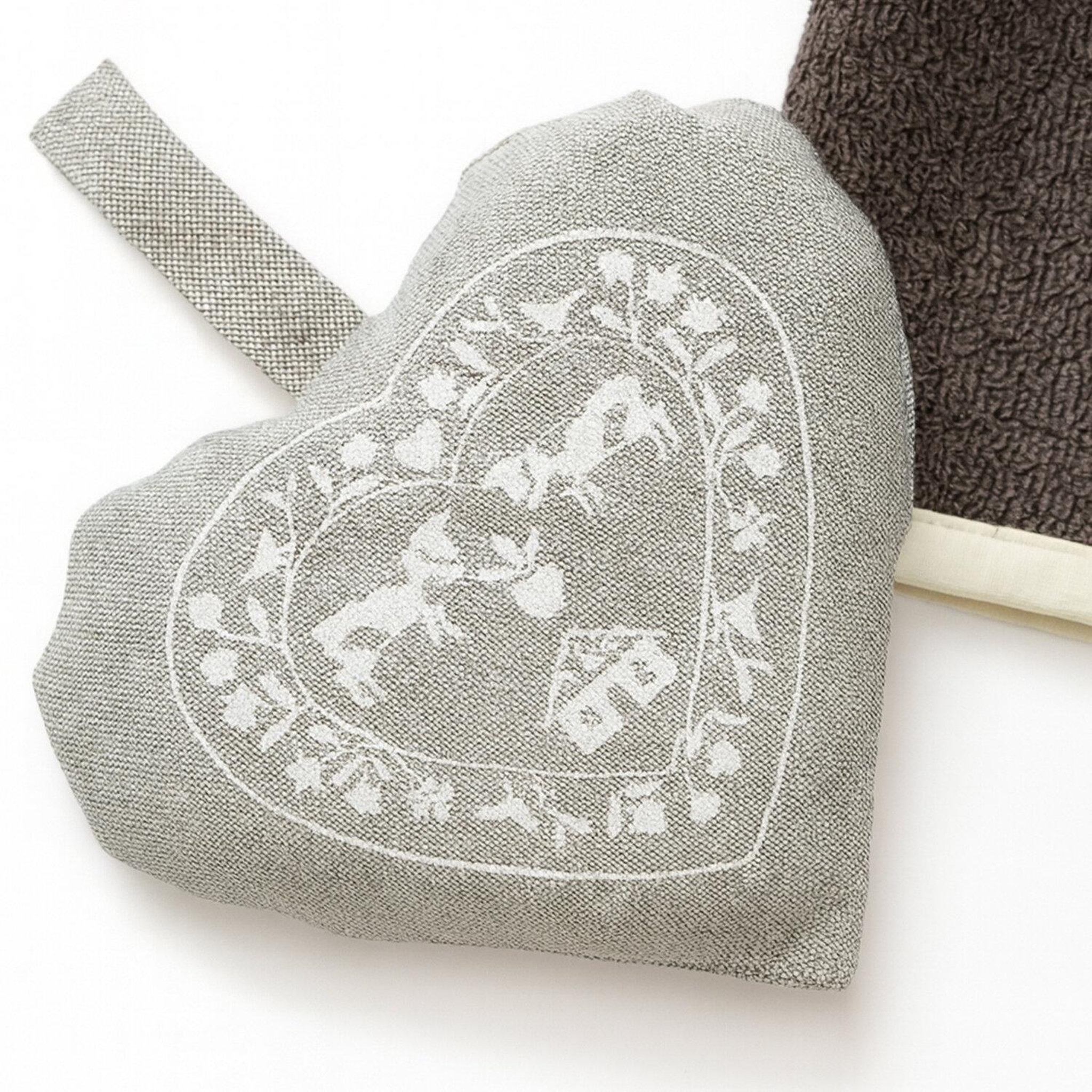 Voir la diapositive 3 : Les Ateliers du Linge Coeur deco montagne coeur